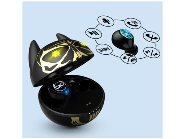 Brusreducerande Touchkontroll Bas Bluetooth Vattentäta Hörlurar Svart