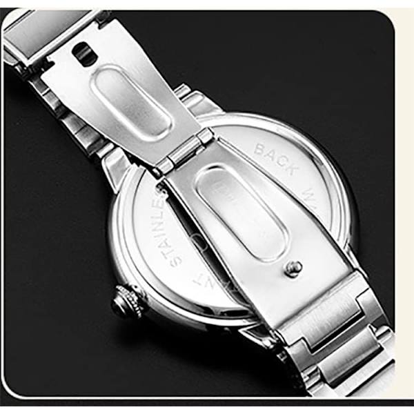Lyxiga Unisex Klockor Ihålig Urtavla Klocka för Män och Kvinnor Analog Display Kvarts Vattentät Elegant Casual Armbandsur