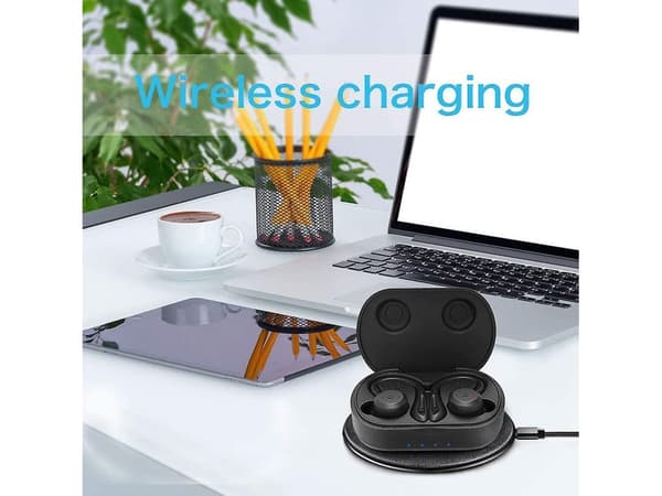 True Wireless Laddning Vattentäta Bluetooth Stereo Hörlurar Rosa