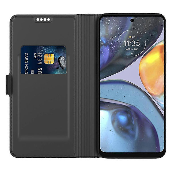 För Motorola Edge 40 Neo 5G Skal TPU Läder Telefonskal med Innerfoder