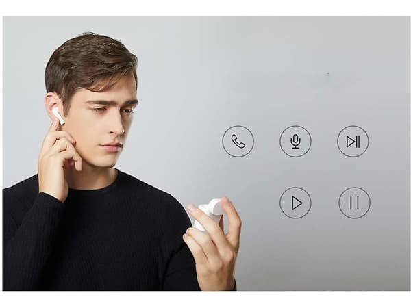 Mi True Wireless Airdots Tws Touch Control Hörlurar för Xiaomi Bluetooth Vit