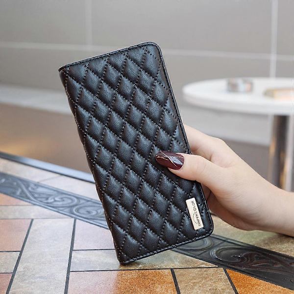 Style-16 Mobilskal för Oppo A59 5G med Korthållare Rombmönstrad Design