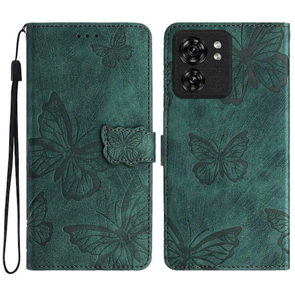 Plånboksfodral för Motorola Edge 40 5G PU Läder Fjärilsdesign Folio Telefonskal