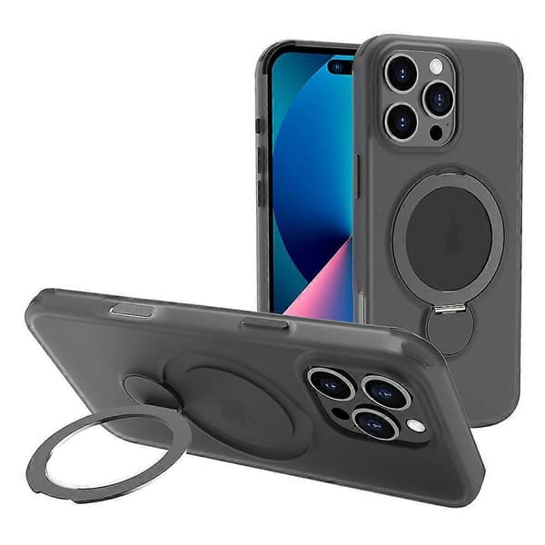 Magnetisk deksel til iPhone 16 Pro Max, TPU+PC-telefondeksel med støtte