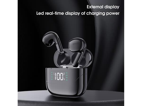 Brusreducerande Bluetooth Stereo Hörlurar med Digital Display, Rosa