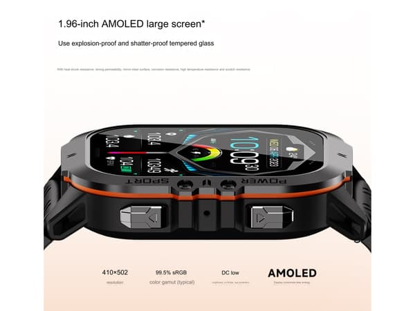 Smartklokke med Bluetooth-samtaler, stemmeassistent, kvinnehelseovervåking og multisportsmoduser, blå