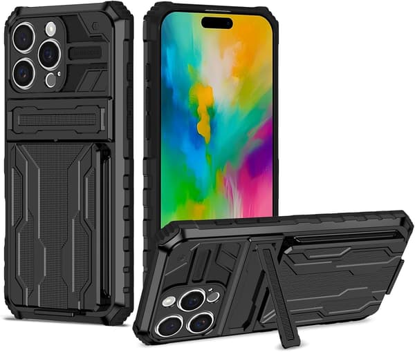 Mobilskal - Google Pixel 9 Pro - Militärt skydd - Dold Ställning - Militärgrön Black Google Pixel 9 Pro/Google Pixel 9
