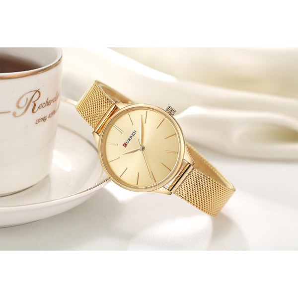 Lyxig Armbandsur för Par Dam Montre Femme Quartz Damklocka för Älskare
