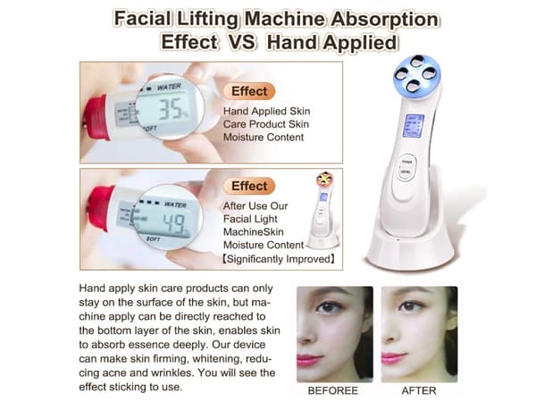 Lsm-M001 Ansigtsmassager Hvid