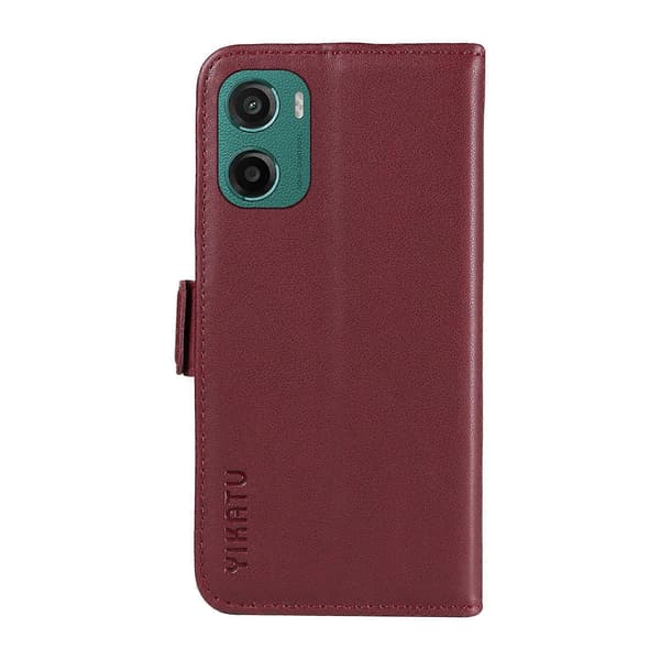 Læder Wallet Case med Støttefod til Motorola Moto G15 4G