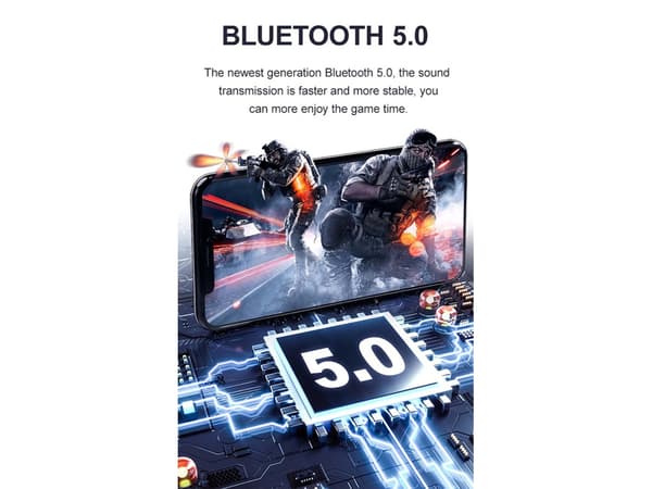Bluetooth-hörlurar i guld utan standby-tid