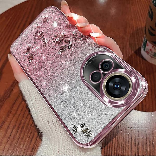 Blomst TPU Fleksibel Gradient Telefon Deksel for Huawei nova 13
