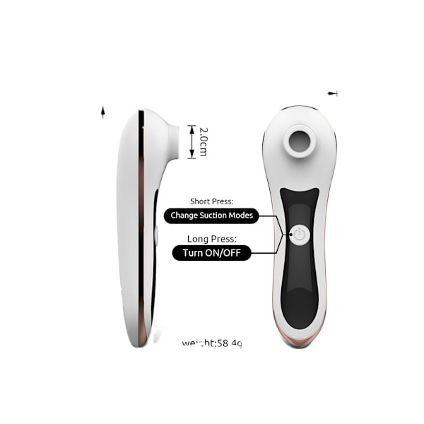 Mini Sugande Mjuk Silikon Vibrator för Kvinnor (Lila)