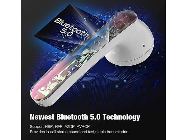 Vattentäta Bluetooth Hörlurar med Brusreducering Vit