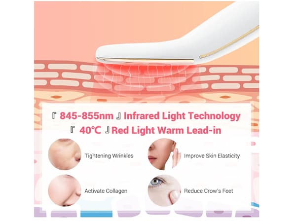 Ansigtsmassager mod rynker, elektrisk hudopstrammende maskine (sort)