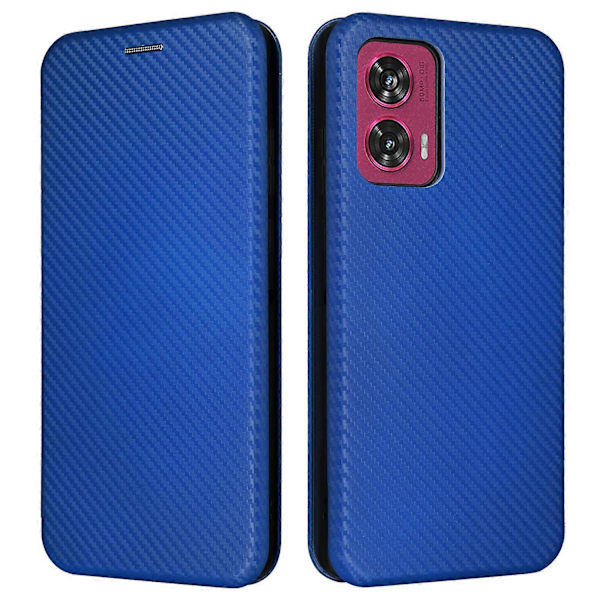 För Motorola Edge 50 Fusion 5G Fodral Kortplatser Mobiltelefon Kolfibertextur Läderfodral