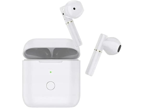 True Wireless Hörlurar Brusreducering Bluetooth Stereo Bas Brusreducering Vit