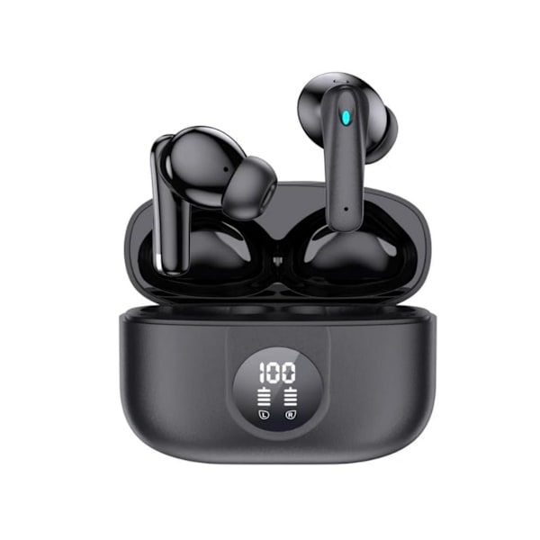 TWS Super Sound Lång Batteritid Bluetooth Vattentäta Hörlurar Svart