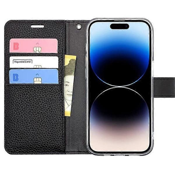 iPhone 16 Pro Max Læder Etui med Kortholderpung