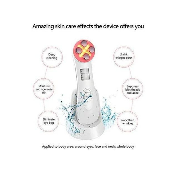 Fotonic Led Facelift Rf Radiofrekvens Ansiktsmesoterapi vit YEMAESRE