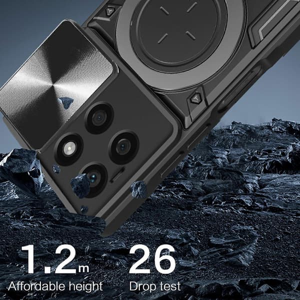Skal för Honor X8b 4G TPU+PC Ringstativ Magnetisk Bilhållare