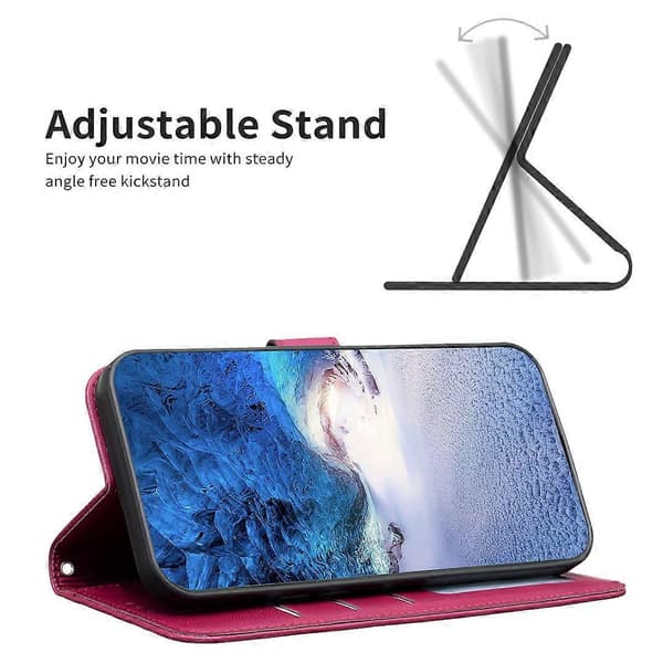 För Honor X9b 5G/ Magic6 Lite 5G Klöver Tryckt Plånbok Läderfodral