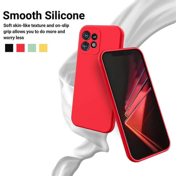 Flydende silikone telefoncover med greb til Motorola Edge+ (2023)