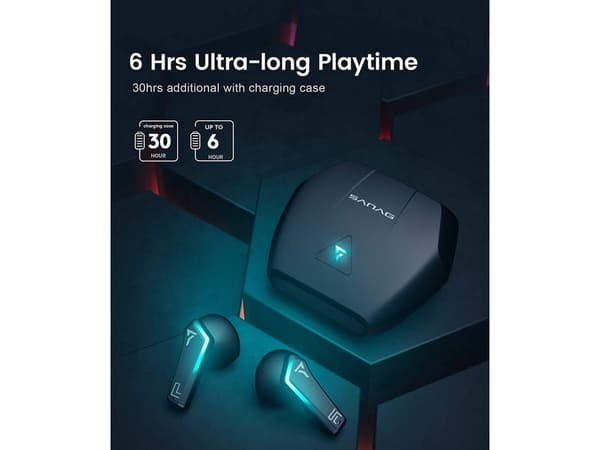 Hours Blue Bluetooth Inga Stereo Hörlurar