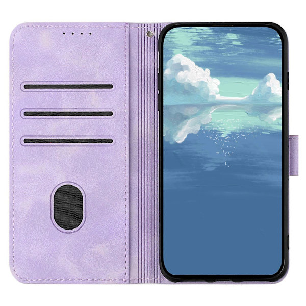 För Motorola Edge 50 Fusion 5G Geometriskt Läder Fullt Skydd Fodral Telefonskal