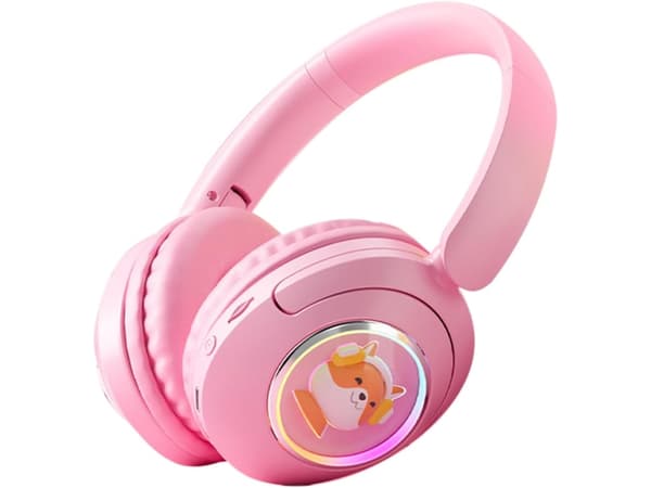 RGB-belysning Hörlurar Ljudkvalitet Bluetooth Rosa