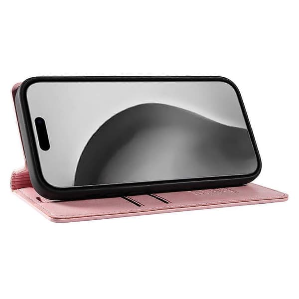 iPhone 16 Pro Max -lompakkokotelo nahkaa magneettisella sulkimella