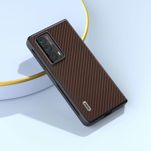 Reptåligt mobilskal med kolfibertextur för Honor Magic Vs2 5G