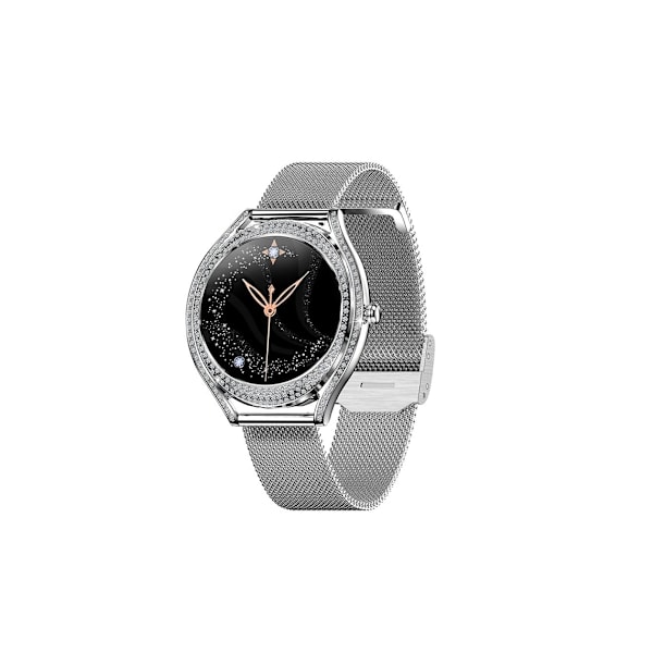 Smartklockor för Kvinnor Svara/Ring Samtal för Android Ios Telefoner 1.28 Amoled Full Touch Skärm Bling Smartwatch Dam
