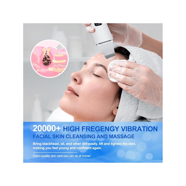 Djuprengörande Hudvårdsverktyg Ultraljuds Blackhead Remover med 4 Lägen USB Uppladdningsbar för Hud Impec YEMAESRE