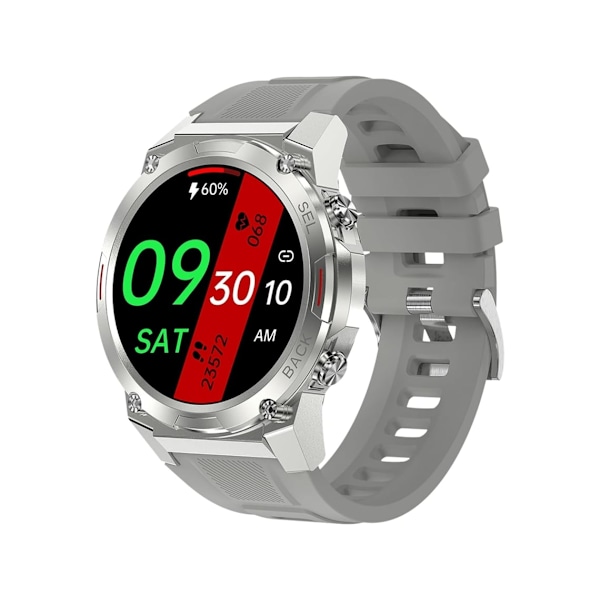 Smartwatch 1,43 tum Amoled Militär Smartklocka för Män Svara/Ring Samtal Fitness Tracker IP68 400Mah med