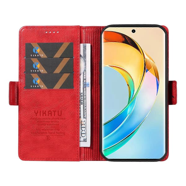 Honor X9b 5G/Magic6 Lite 5G Lychee Textur Läder Telefonskal
