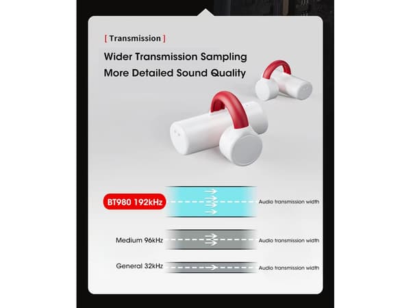 Icke-benledande Bluetooth-hörlurar Svarta