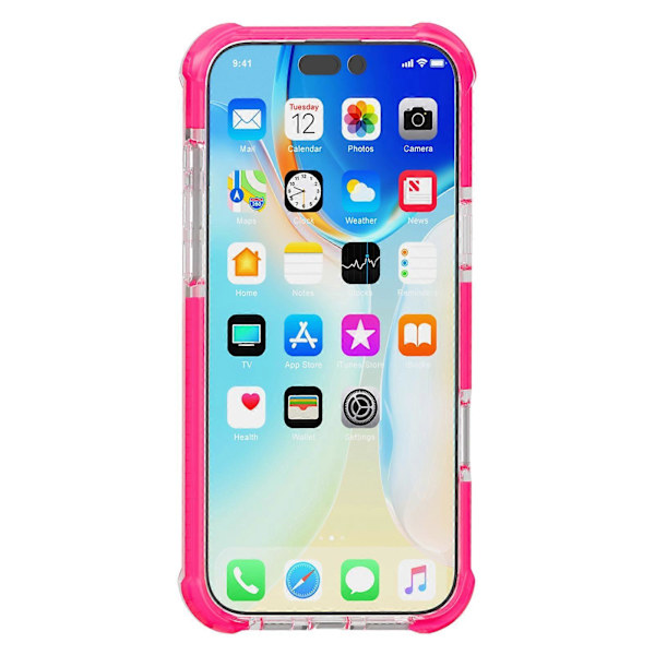 För iPhone 16 Pro TPU+TPE+PC Transparent Mobilskal