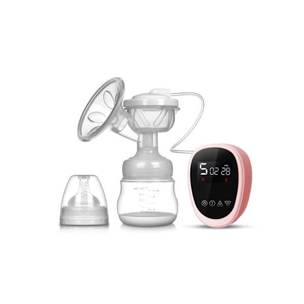 Elektrisk Bröstpump, Tyst Mjölkningsutrustning, 3 Lägen, 27 Växlar Justerbar (Rosa)
