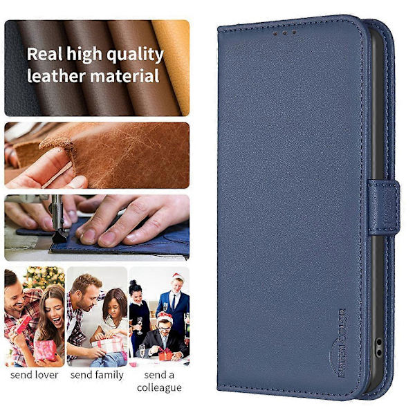 för Oppo A17 4G Plånboksfodral Kort Hållare Folio PU Läder Telefonskal