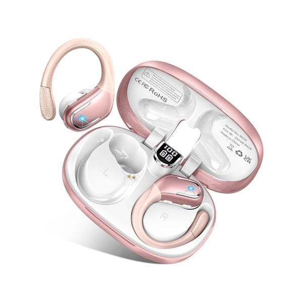 Trådlösa Hörlurar Bluetooth 5.4 Brusreducerande Mikrofon Cvc8.0 IP7 Vattentäta Sportörlurar med Batteri