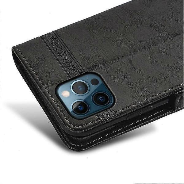 Blommig Läderfodral med Sidospänne och Plånboksfunktion för iPhone 16 Pro Max