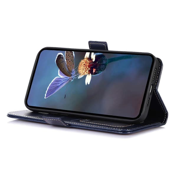 Fodral med kortfack, folio-ställ, telefonskydd för Xiaomi Redmi Note 13 Pro 4G/Poco M6 Pro 4G