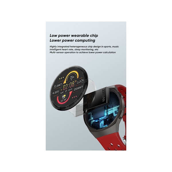 Smartwatches Fuld Touch HD Farveskærm Fitness Tracker til Android Ios