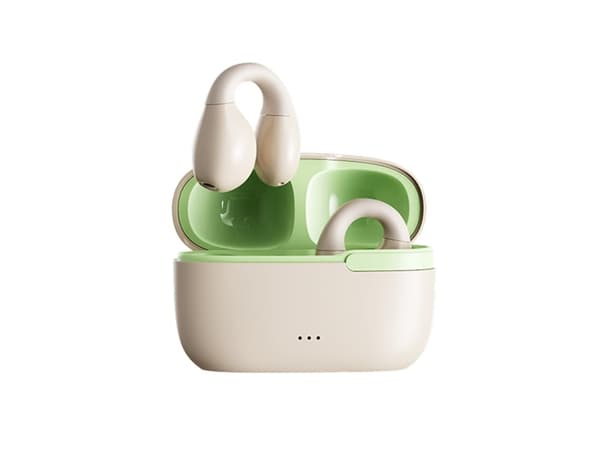 Benledningshörlurar Bluetooth Beige