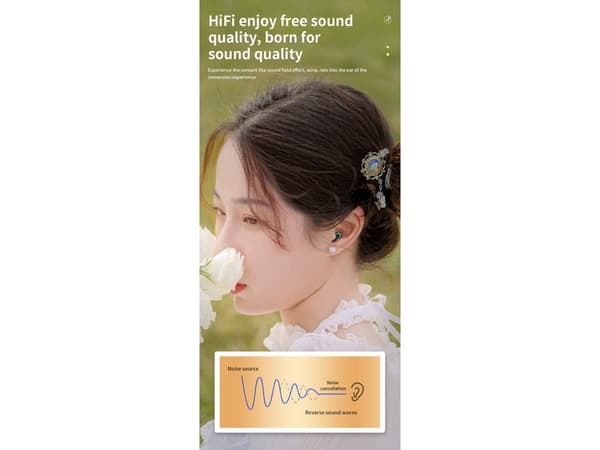 Svarta Bluetooth Hifi Stereo Hörlurar