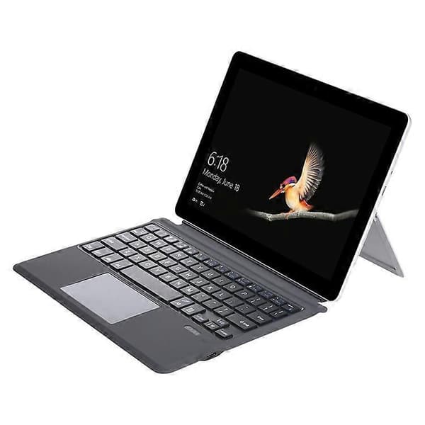 FT-1087A PU Læder Tablet Case Kompatibel med Microsoft Surface Go/Go 2/Go 3 med Støttefod og Bluetooth Trådløs Touchpad K