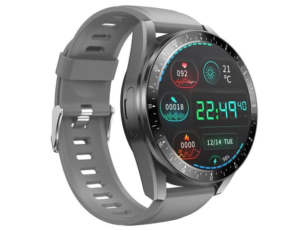 Smartwatch A2-M-Grå Bluetooth 4G GPS Amoled Display Puls Blod Oxygen Fitness Tracking Grå