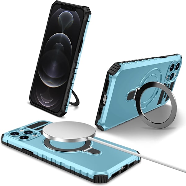 Telefoncover - iPhone 12 Pro Max - Stødsikkert - Magnetisk - Himmelblå Sky Blue iPhone 12 Pro Max