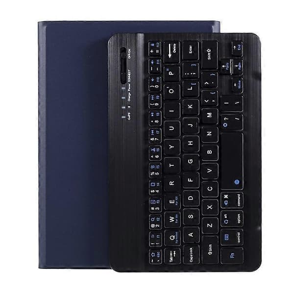 Aftageligt Bluetooth-tastatur med læderstativ, kompatibelt med iPad Mini / Mini 2 / Mini 3